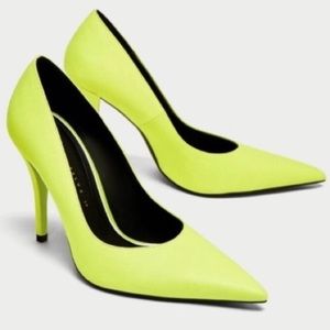 Zara Neon Green Pumps